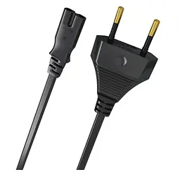 Кабель живлення високоякісний OEHLBACH Powercord C7 CEE 7/16 Black 1.5m