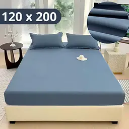 Простирадло на резинці Solve Softable Fabric 120×200 — м’яке, щільне, комфортне, синій (KT7006014)