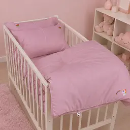 Дитяча постільна білизна MIRSON LITTLE KIDS Poplin Edition Unicorn Wild rose 110х160см (2200013086321) - мініатюра 3