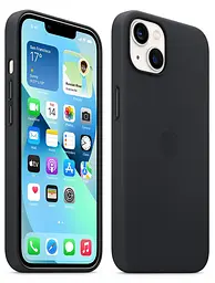 Чохол шкіряний Leather Case MagSafe MM183ZE/A (Original) для Apple iPhone 13 (6.1") Black - мініатюра 10