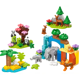 Конструктор LEGO DUPLO Town Сімейства диких тварин 3 в 1, 92 деталі (10446) - мініатюра 3