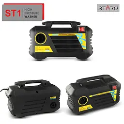 Мийка високого тиску MKA-01 1400 Вт 100 бар • Електрична мінімийка 220V для авто, двору, плитки, фасаду та садового інвентарю - мініатюра 2