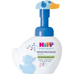 Пінка для вмивання та миття рук HiPP Babysanft 250 мл синя