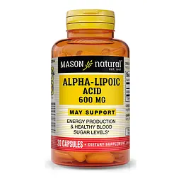 Натуральна добавка Mason Natural Alpha-Lipoic Acid 600 mg, 30 капсул