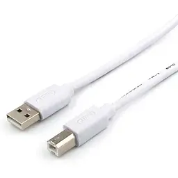 Кабель ATcom USB 2.0 AM/BM 5m 2ferrite white (10109)