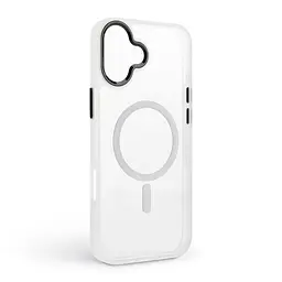 Чехол Apple iPhone 16 Plus, Unit MagSafe, белый, прозрачный, магсейф, противоударный, магнитный, панель-накладка с поддержкой MagSafe, с поддержкой беспроводной зарядки, TPU+PC, защита всего корпуса, ударопрочный, ArmorStandart (ARM78708) - мініатюра 2
