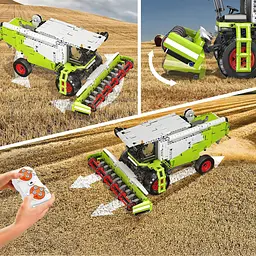 Конструктор комбайн  на радіокеруванні  MOULD KING Claas Lexion 760  сільськогосподарська техніка машини 1347деталей - мініатюра 7