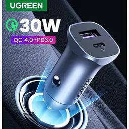 Автомобільний зарядний пристрій Ugreen CD130 20W USB Type-C PD Car Charger - мініатюра 8