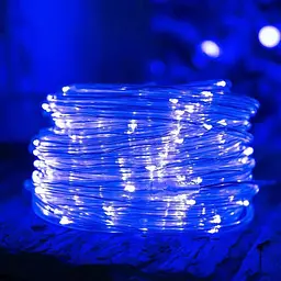 Гірлянда світлодіодна від мережі Штора Y-033B 19645 3х2 м 280 LED синя - мініатюра 2
