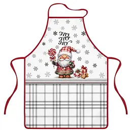 Фартух Ardesto Christmas Santa сірий 60 х 80 см (ART12SN)