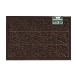 Килимок придверний Eco Fabric Листя без кромки коричневий 40 х 60 см (4060-008)