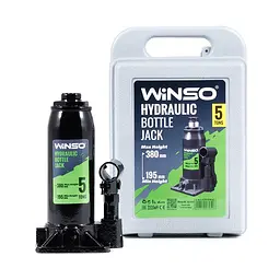 Домкрат гідравлічний телескопічний WINSO 5т висота 195-380мм 170510