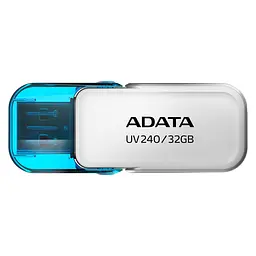 Флеш-накопичувач Adata Flash 32Gb USB 2.0 AUV 240 White (AUV240-32G-RWH) - мініатюра 1