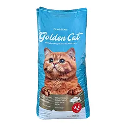 Сухий корм Golden Cat 20 кг для дорослих котів всіх порід з рибою