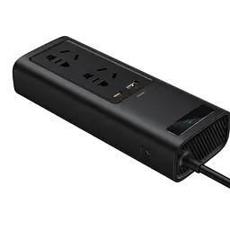 Автомобільний перетворювач напруги BASEUS In-car Inverter 150 W (2 розетки універсальні) - мініатюра 3