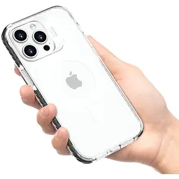 Чохол Vokamo MagSafe для iPhone 15 Plus з магнітом Smult Black (NVK010843) - мініатюра 7