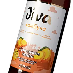 Напій Jiva Комбуча Пристрасне манго з соком з манго та маракуєю 330 мл (913218) - мініатюра 5
