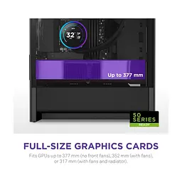 Корпус для ПК NZXT H3 Flow All Black (CC-H31FB-01) - мініатюра 4
