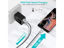 Кабель USB Type-C Choetech USB Type-C to USB Type-C 1.8m Black (XCC-1002) - мініатюра 3