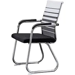 Офісне крісло GT Racer B-4029, чорно-біле (B-4029 White/Gray/Black) - мініатюра 2