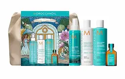 Набір для розгладження волосся Moroccanoil Frizz Control Шампунь 250 мл + Кондиціонер 250 мл + Незмивний спрей 150 + Олійка 25 мл