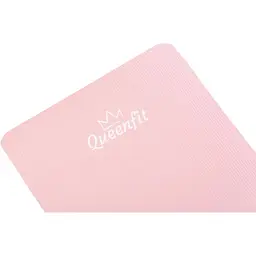 Килимок (мат) для фітнесу Queenfit NBR 1,5см рожевий - мініатюра 5