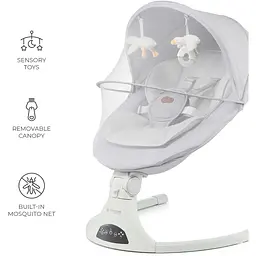 Крісло-гойдалка Kinderkraft Tulsy Gray (KBTULS00GRY0000) - мініатюра 6