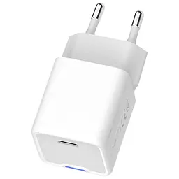 Зарядний пристрій ColorWay C101C GaN Mini 20 Вт PD PPS USB-C білий (CW-CHS059PD-WT) - мініатюра 3