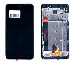 Дисплей Xiaomi Redmi Note 4 MediaTek чорний + рамка