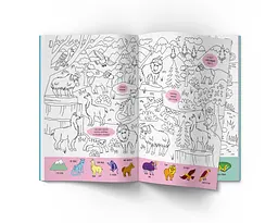 Віммельбух-розмальовка Кристал Бук Дикі тварини, 16 сторінок (F00029748) - мініатюра 4