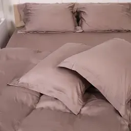 Комплект постільної білизни MirSon Tencel №08 Beige 110х140 см (2200009637100) - мініатюра 4