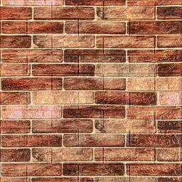 Самоклеюча декоративна 3D панель Sticker Wall 700x770x5мм Коричнева Катеринославська цегла 179 SW-00000248