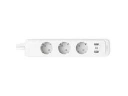 Мережевий фільтр-подовжувач TP-LINK TAPO P300 Smart Wi-Fi Power Strip White, 3 розетки, 1xUSB-C, 2xUSB, 1.5м - мініатюра 2