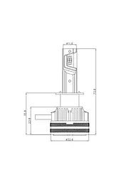 Комплект світлодіодних ламп Infolight S4 H1 65W - мініатюра 2