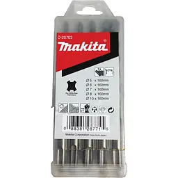 Набір бурів для перфоратора SDS-Plus Makita D-20703 (5 шт) - мініатюра 3