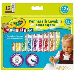 Уцінка. Фломастери Crayola, що змиваються, 12 шт. (8325)  - мініатюра 1