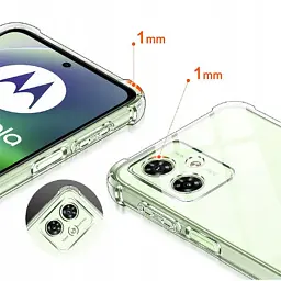 Чохол до мобільного телефона BeCover Anti-Shock Motorola Moto G54 / G54 Power Clear (710610) - мініатюра 3