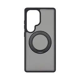 Противоударный чехол-панель для Samsung Galaxy S25 Ultra 5G, Unit Stand2, черный, силикон + поликарбонат, защита всего корпуса, с подставкой, поддержка магнитных держателей и беспроводной зарядки (MagSafe), ArmorStandart (ARM89562)