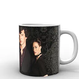 Кухоль GeekLand Шерлок Холмс Sherlock Шерлок & Моллі Хупер SH.002.15 330 мл білий - мініатюра 3