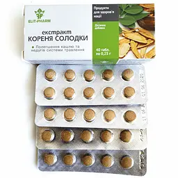 Екстракт Elit-Pharm кореня солодки 40 таблеток - мініатюра 2