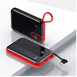Повербанк Baseus Mini-S LCD Display 10000 mAh + кабель Type-C 3A LED 15W (29497) - мініатюра 6