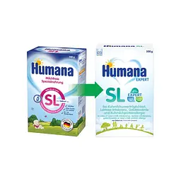 Дитяча суміш Humana SL Expert безлактозна з народження 500 г (4031244720559) - мініатюра 1