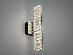 Бра настінне LED Diasha D88010/B-320CH кришталеве, хром 8 Вт - мініатюра 3