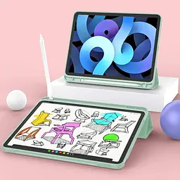Чохол-книжка BeCover Tri Fold Soft TPU з кріпленням Apple Pencil для Apple iPad Air 4 10.9 2020/2022 Green (706750) - мініатюра 4