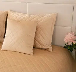 Подушка Руно 40х40 декоративна Velour "Beige ромб" 311.55_Beige ромб - мініатюра 4