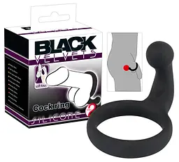 Ерекційне кільце із стимулятором Black Velvets Cock RIng Orion 42-05238440000 87955 - мініатюра 1
