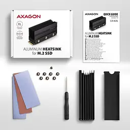 Радіатор з пасивним охолодженням для накопичувачів AXAGON CLR-M2XL heatsink for M.2 SSD - мініатюра 4