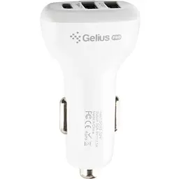 Автомобільний зарядний пристрій Gelius Pro Hubl GP-CC02 2USB+Type-C 3.1 A White