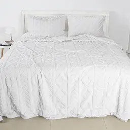 Покривало ТЕП Soft Angora з наволочками сіре 240 x 260 см (4-04885_34649) - мініатюра 5