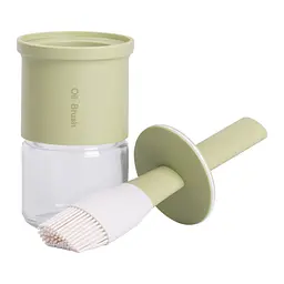 Пляшка для олії Oil Brush 300 мл з силіконовим пензликом, зелений Yiwu HP-34-11GR - мініатюра 3